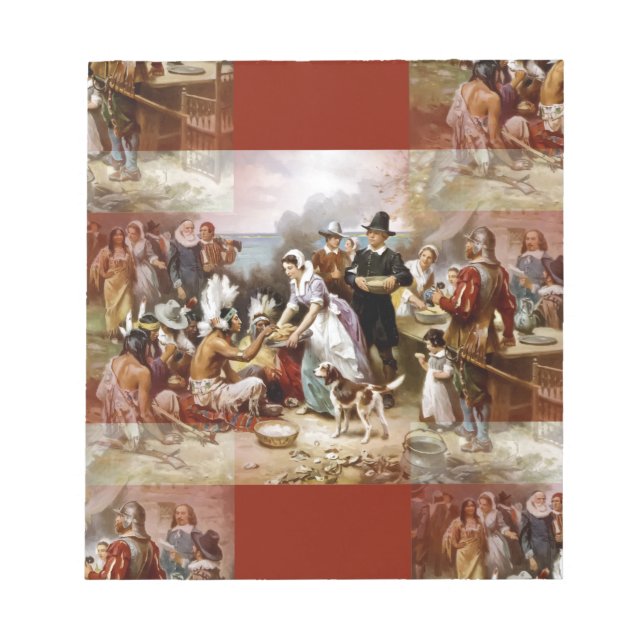 Bloc De Notas primer día de acción de gracias (Frente)