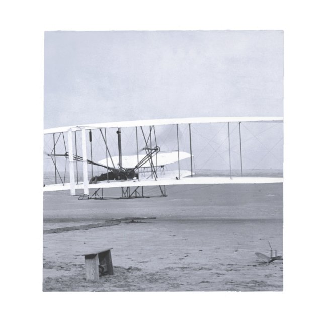 Bloc De Notas Primer vuelo aéreo de Wright Brothers en 1903 (Frente)