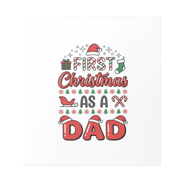 Bloc De Notas Primera Navidad Papá Fiesta (Frente)