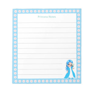 Bloc De Notas Princesa Hada Celestial & Flores Blancas en Línea