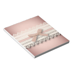 Bloc De Notas princesa kawaii moda giratoria encaje blanco arco