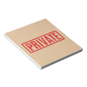 Bloc de notas privado sellado
