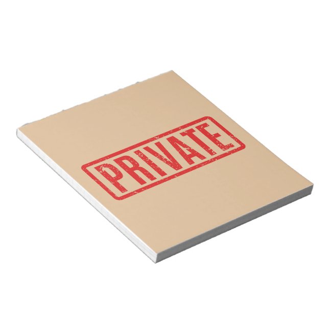 Bloc de notas privado sellado (Lado Derecho)