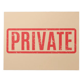 Bloc de notas privado sellado