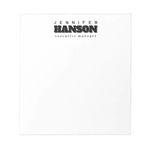 Bloc De Notas Profesional elegante moderno minimalista sencillo
