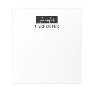 Bloc De Notas Profesional elegante moderno minimalista sencillo