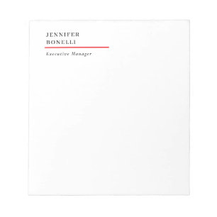 Bloc De Notas Profesional minimalista moderno elegante