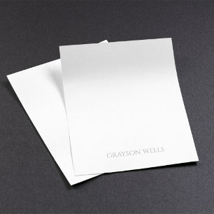 Bloc De Notas Profesional Minimalista moderno negro y gris
