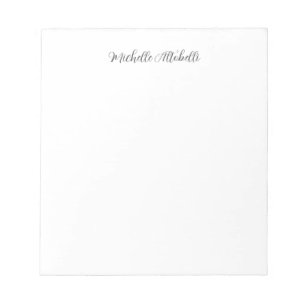 Bloc De Notas Profesional moderno manuscrito
