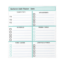 Bloc De Notas Profesional moderno y simple de Daily Planner