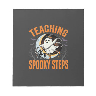 Bloc De Notas Profesor de Baile de Halloween Pasos Espeluznantes