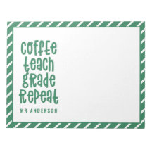 Profesor de café, enseñanza, grado, tipografía rep
