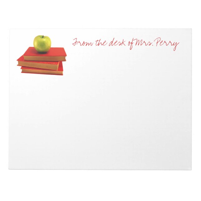 Bloc De Notas Profesor De La Oficina De (Frente)