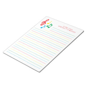 Bloc De Notas Profesor de Música Nota Musical