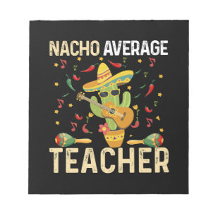 Bloc De Notas Profesor Nacho Promedio Fiesta Mexicana Cinco De M