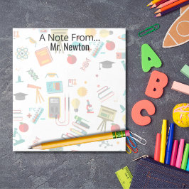 Bloc De Notas Profesora de Ciencia Libros de manzanas impresas p