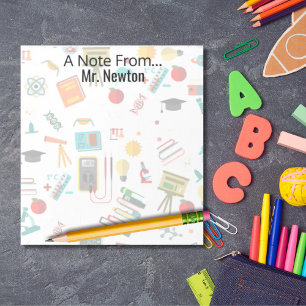 Bloc De Notas Profesora de Ciencia Libros de manzanas impresas p