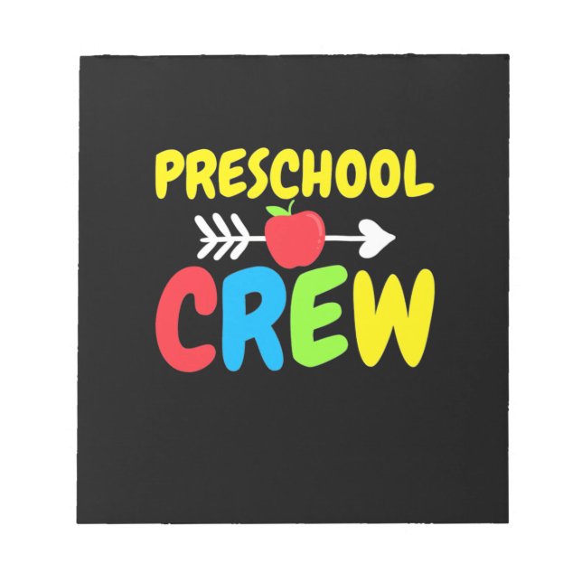 Bloc De Notas Profesora de equipo de enseñanza preescolar (Frente)