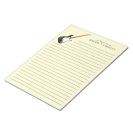 Bloc De Notas Profesora de Música de Guitarra Eléctrica