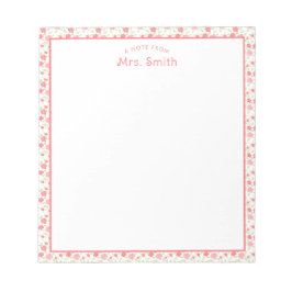 Bloc De Notas Profesora | Nota De