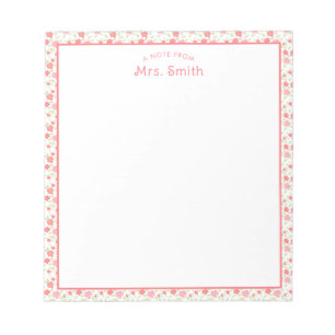 Bloc De Notas Profesora   Nota De