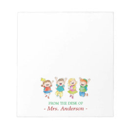 Bloc De Notas Profesora personalizada de estudiantes de diversio