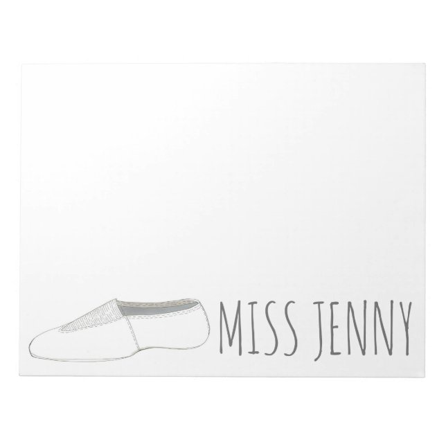 Bloc De Notas Profesora personalizada de gimnasia artística (Frente)