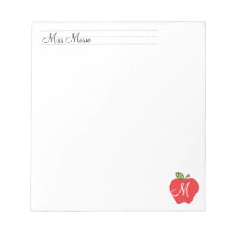 Bloc De Notas Profesores de monograma | Notepads