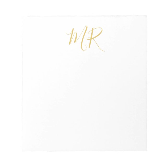 Bloc De Notas Professional Classical Monogram Minimalist Plain (Frente)