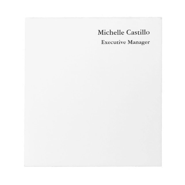 Bloc De Notas Professional Minimalist Light Grey  (Frente)