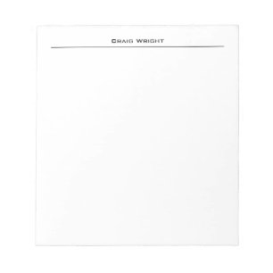 Bloc De Notas Professional Minimalist Modern Plain