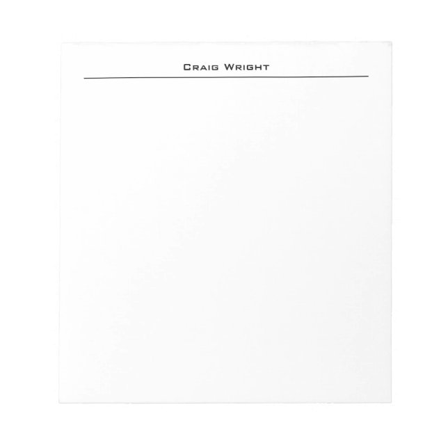 Bloc De Notas Professional Minimalist Modern Plain (Frente)