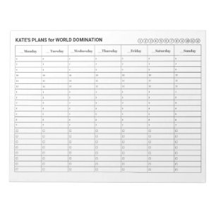 Bloc De Notas Programación de citas semanales con tareas