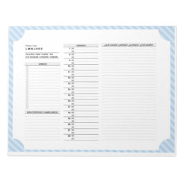 Bloc De Notas Programación diaria en español con verbos, práctic