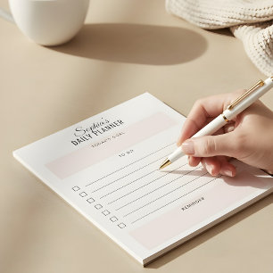 Bloc De Notas Programador Diario Para Hacer Script Rubor Pink No