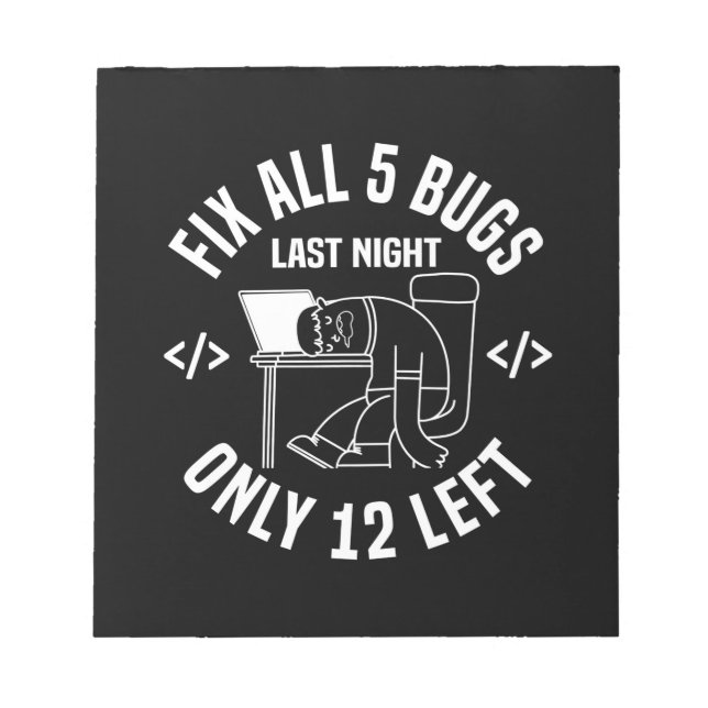 Bloc De Notas Programmer Fix All 5 Bugs (Frente)