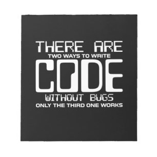 Bloc De Notas Programmer Write Code Without Bugs