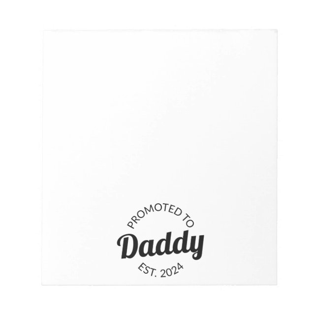 Bloc De Notas Promovido A Daddy Est. I 2024 (Frente)