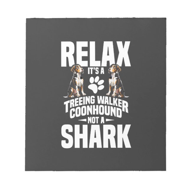 Bloc De Notas Propietario de Treeing Walker Coonhound Cachorro R (Frente)