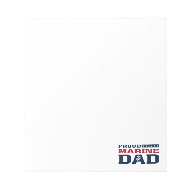 Bloc De Notas Proud Marine Dad (Frente)