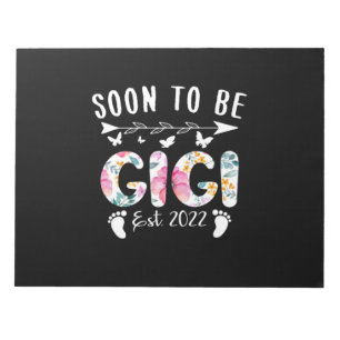 Bloc De Notas Próximamente Gigi Est 2022 Nueva Abuela Floral