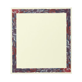 Bloc De Notas Psicodélico Funky Flower Border