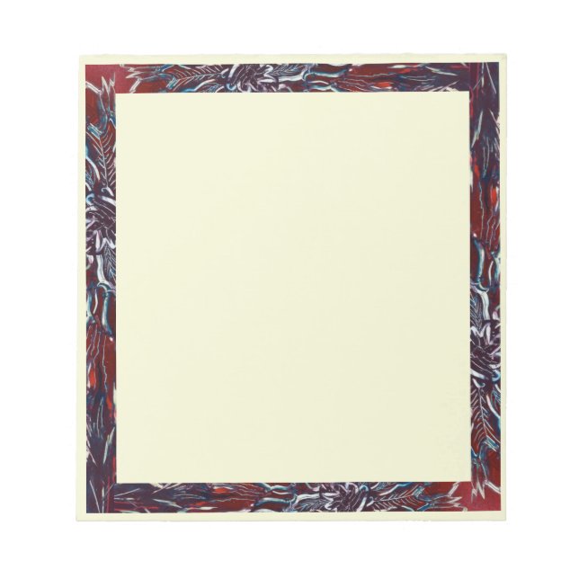 Bloc De Notas Psicodélico Funky Flower Border (Frente)