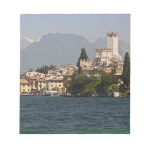 Bloc De Notas Pueblo junto al lago, Malcesine, Provincia de Vero