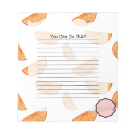 Bloc De Notas Puede Hacerlo, Naranja Personalizable
