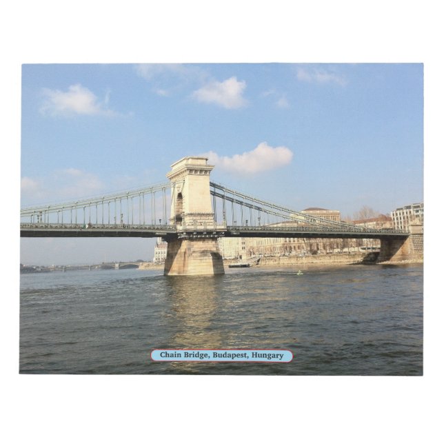 Bloc De Notas Puente de cadena, Budapest, Hungría (Frente)