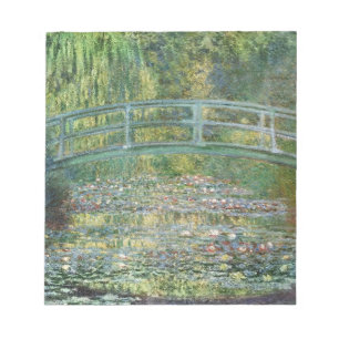 Bloc De Notas Puente Japonés Nenúfar Arte de Claude Monet