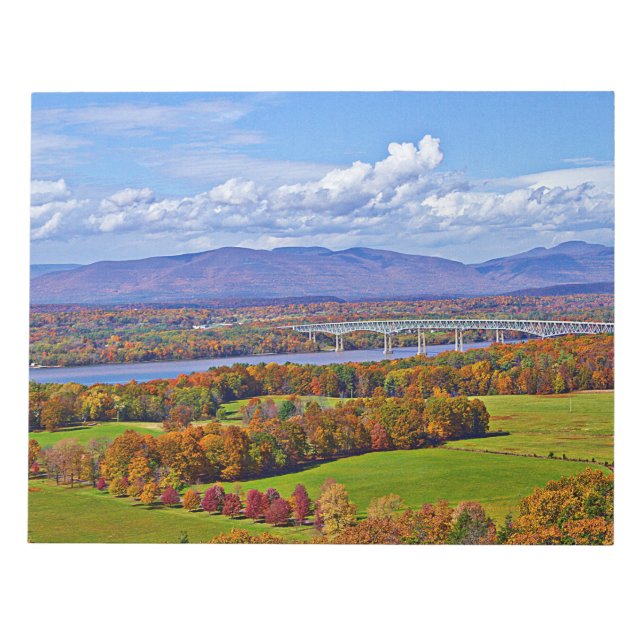 Bloc De Notas Puente Rhinecliff en otoño (Frente)