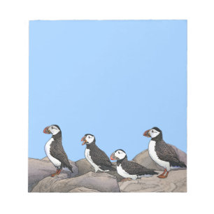 Bloc De Notas Puffins atlánticos
