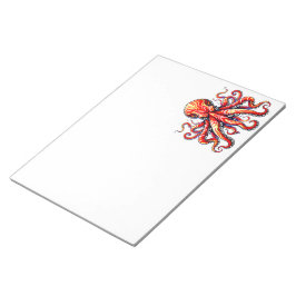 Bloc De Notas Pulpo Rojo